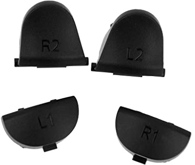 Gazechimp Ersatz L2 R2 L1 R1 Tasten Buttons Set für PS4 Controller Steuerung