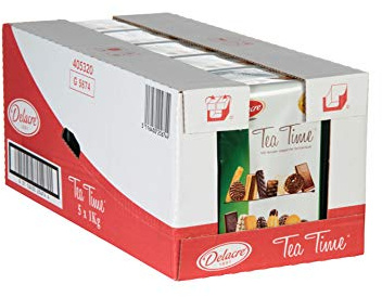 Delacre Gebäckmischung Tea Time Büro Pack (5x1000g Metalldose) | Original verpackt | Komplette Verpackungseinheit