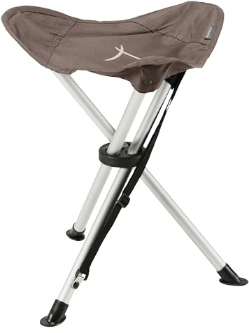 Grand Canyon SUPAI - chaise de camping, tabouret tripode pliable - jusqu'à 100 kg - aluminium - Faucon (marron)