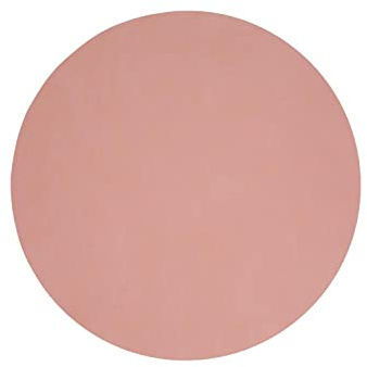 LindDNA Tischset Circle aus Recyceltem Leder in der Farbe Rose, Maße: 30cm x 30cm x 0,2cm, 98385