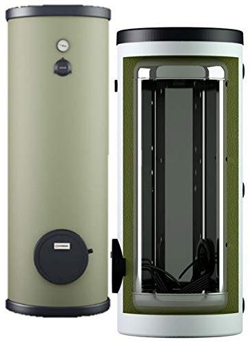 Edelstahl Elektro Standspeicher Warmwasserspeicher Boiler 160 Liter mit 2 kW Heizleistung