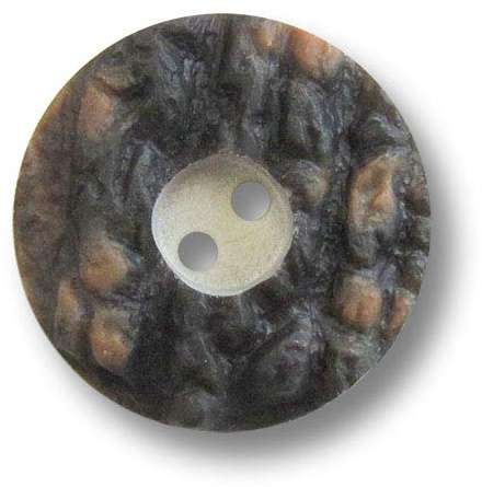 6er Set klassische Trachtenknöpfe aus Kunststoff in Hirschhornoptik. Ø: ca. 18mm!