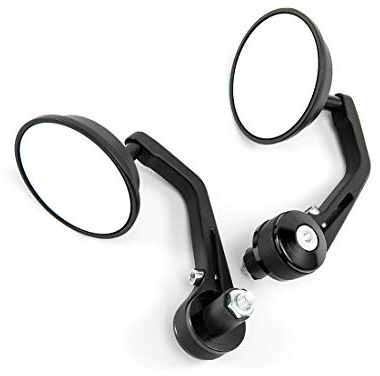 Espejo retrovisor lateral universal para motocicleta 7/8 '' 22mm espejo de extremo de manillar (color B)