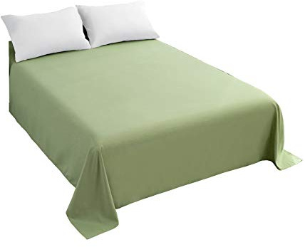 Sfoothome Top Sheet Single - Premium 1500 Ultra-Soft Collection - Wrinkle Resistant, Easy Care (Twin, Sage Green)