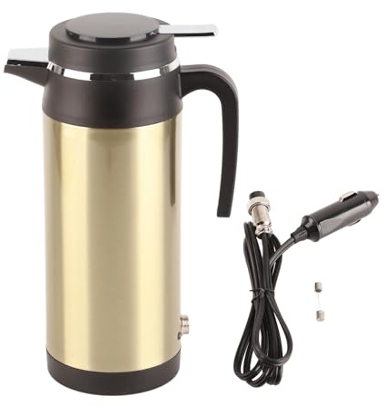 Electric In-Car Travel Kettle 1000ML - 12V Car Heating Cup - Fast Boiling for Water, Tea, Coffee, Milk