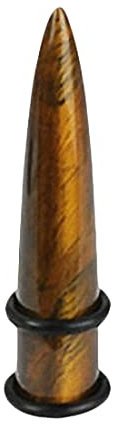 Taffstyle Piercing Ohrpiercing Dehnungsstab Dehnstab Taper Expander Ohr Stab Organic Plug Tiger Eye Stein Braun 8mm