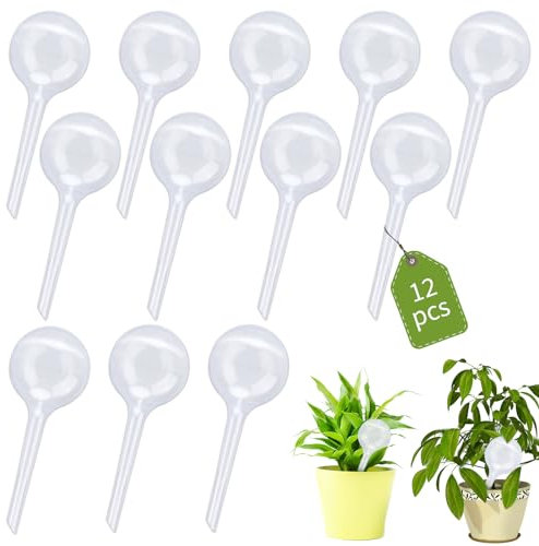 Moorstdel 12 Pièces Plant Watering Globes,Automatique Boule D'irrigation Plantes pour Plante Arrosage Ampoules Boules d'irrigation pour Plantes de Jardin, Bonsaï, Plantes en Pot
