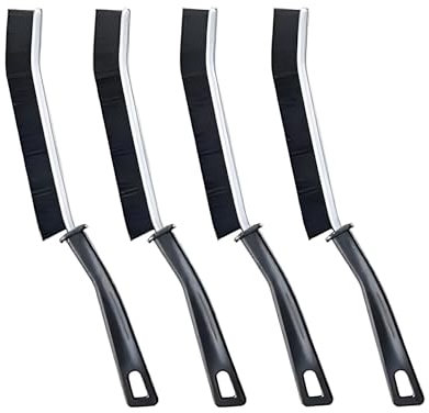 Crevice Brush Magic Cleaner Grout Brush Gap Hard Bristles Magic Cleaning Multifunctional Cleaning Tools Cleaning Scrubber Ideal for Ceramic Tiles Bathroom (4 PCS)