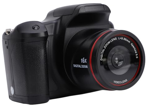 Annadue Digitalkamera, 1080P HD 16 MP Vlogging Kamera mit 2,4 Zoll TFT LCD Display, 16-fachem Digitalzoom, Teleobjektiv für Reisen, Vlogging
