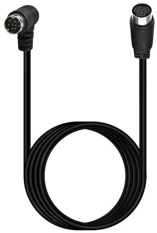 Câble S-Vidéo 9 broches petit câble DIN pour l'audition avancée et la transmission vidéo avec tête droite/coude