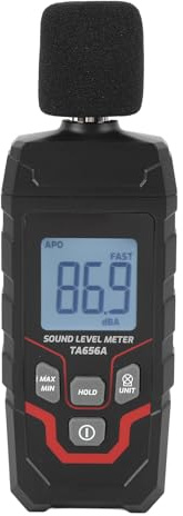 Lärm-Dezibel-Messgerät, Tragbares Schallpegelmessgerät, 30 Bis 130 DBA Bereich Schallmessgerät, Lärm-Dezibel-Lesegerät mit Hintergrundbeleuchtetem LCD-Display, Anzeige von