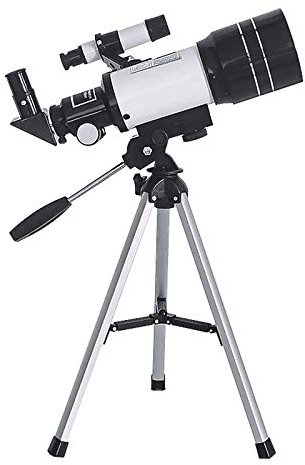 Telescopios astronómicos portátiles de acción monocular para principiantes, niños y adultos, telescopio refractor astronómico de viaje con apertura de 70 mm con buscador y trípode, telescopios para p