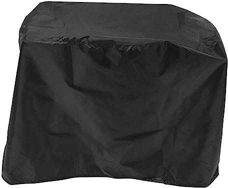 TOYANDONA Copertura Per Barbecue Rotonda Nera Argento Poliestere Resistente Protezione Da Pioggia Foglie