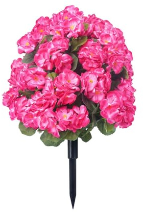 F Fityle Flower Bouquet Begonia Flower,Lifelike,Birthday Gift,Centerpieces Artificial Begonia Flowers Arrangements for Wedding Party, red