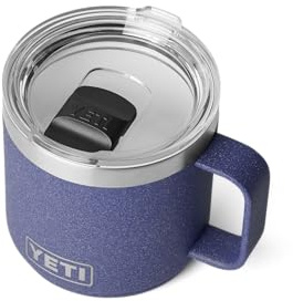 YETI Rambler 14 oz Ceramic Lined Stackable Mug, Vacuum Insulated, Stainless Steel with MagSlider Lid, Moon Dust | Double-Wall Vacuum Insulated, Stainless Steel with MagSlider Lid