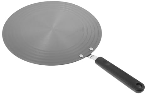 VINTORKY 1pezzi Piastra Diffusore Di Calore Con Manico Antiscivolo Riscaldamento Uniforme Per Fornelli Gas e Induzione Adatta Pentole in Ghisa e Terracotta Conservazione Energia e Scongelam