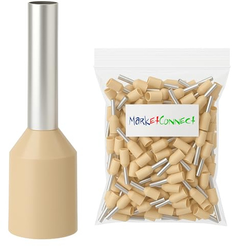 MarketConnect® Puntalini elettrici a crimpare • Sez. 35 mmq • Lung. 16/12 mm • 50 pz • Beige Weidmüller (WD/W) • Unipolare Capicorda