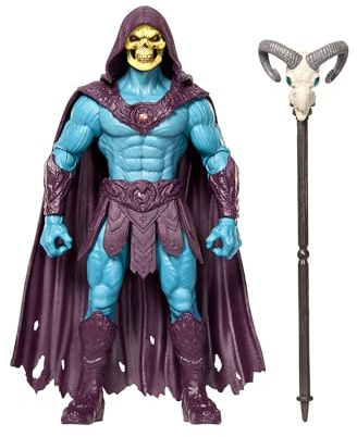 Masters of the Universe - Skeletor, action figure del Signore del Male da 14cm ispirata al film, 14 punti di articolazione e scettro Havoc con testa d'ariete incluso, 6+ anni, JKH92