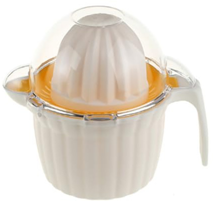 Veemoon Mini Presse-Fruits Manuel en Plastique Extracteur de Jus Compact et Portable Double Tête Accessoire Cuisine pour Fruits Variés Usage Maison Pique-Niques et Couleur Aléatoire
