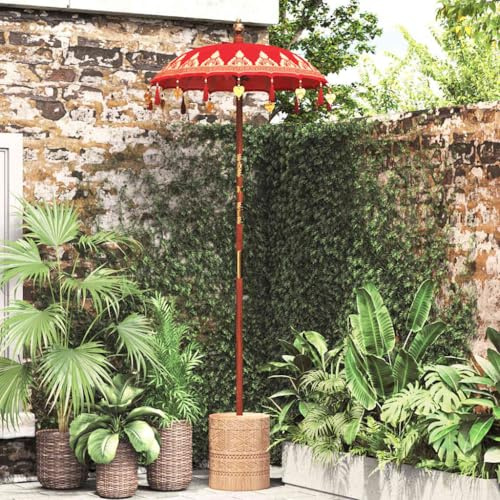 Générique Parasol balinais Rouge 95 x 95 x 260 cm,Maison & Jardin,Pelouses & Jardins,Vie en extérieur,Parasols & voiles d'ombrage,Rouge,3.3 KG,42006466