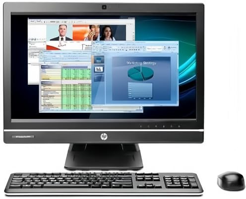 HP Compaq Pro 6300 All-in-One Ordinateur de Bureau, FHD 21.5 (1920 x 1080), Intel i5-3570S 3.1GHz, 8 Go de RAM, SSD de 256 Go, Clavier QWERTY, Souris, USB WiFi, Windows 11 Pro (reconditionné)