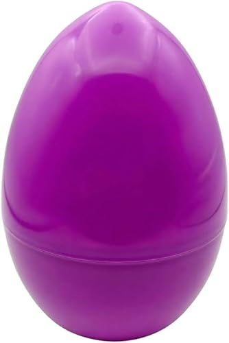 ROLLL Riesen-Osterei zum Befüllen, 30 cm, Riesen-Plastikei mit Griff, großer Korb für Ostereiersuchen, Partys, Geburtstagsüberraschungen und Dekoration (Lila)
