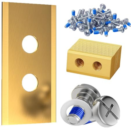 ZORVENIX 36 x Lame per Tagliaerba Robotizzati, Lame Robot Tagliaerba con Viti, Rondelle, Scatola di Conservazione, Compatibili con LUBA 1, LUBA 2, LUBA AWD e YUKA, Lame in Titanio