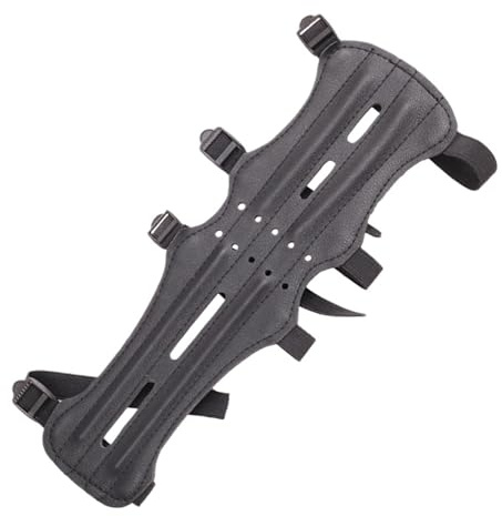LPATEBCVU Skydd arm skytte båge armskydd bågskytte läder handled förlängd underarm justerbart spänne armband för vuxna