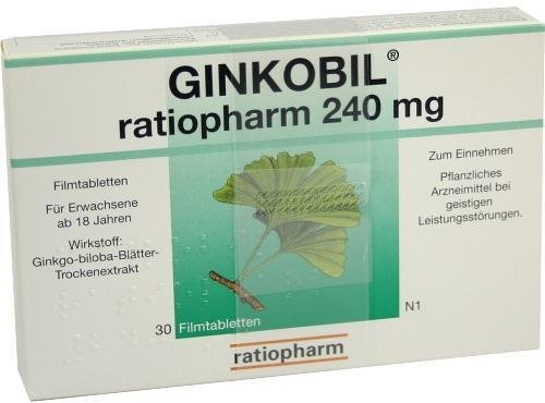 Ratiopharm Ginkobil-ratiopharm 240 mg Tabletten, 30 St.