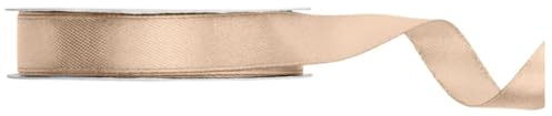 Libetui 25 Meter Satinband 12mm Dekoband Pfirsich Schleifenband Pfirsich Geschenkband Hochzeit Autoschleifen Band