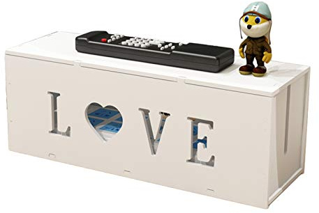 Kabelbox weiß Abnehmbar I 36 x 13.5 x 11 cm Kabelorganisation zum Verstecken von Kabelsalat und Steckdosenleisten, Kabelmanagement-Box zum Kabel verstecken bei Kabelsalat