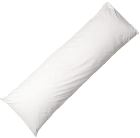 Hollowfibre Filled Long Bolster Pillow - Non-Allergenic, Multi-purpose Perfect for Maternity, Neck, Back, Pregnancy and Body Support (Double 4.6Ft)