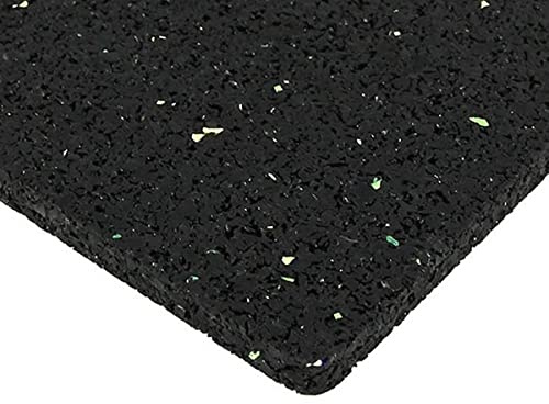 Systafex® Unterlegmatte Bautenschutzmatte Antirutschmatte Gummimatte Bodenschutzmatte für Fitnessgeräte Bodenmatte 8mm 125x80 cm (125cm x 150cm)