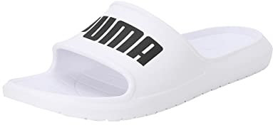 PUMA Unisex Divecat V2 Lite Flip-Flops, Puma White Puma Black, 39 EU