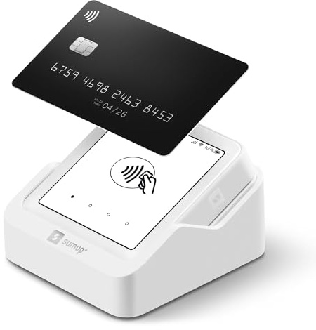 SumUp Solo Credit Card Payment Card Reader with Charging Station. Full Touch-Screen Interface with Free SIM Card and Mobile Data (SumUp Solo)