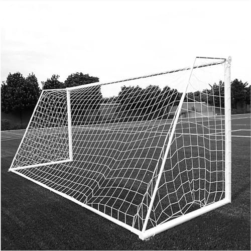 Aoneky Fußballnetz 7,3x2,4M /5,5x2,1M/3,6x1,8M/ 3x2M/ 2,4x1,8m/1,8x1,2M, 3mm/2.5mm/2mm PE Tornetze, für 5/7/11 Persone Fußballtraining, ohne Tor