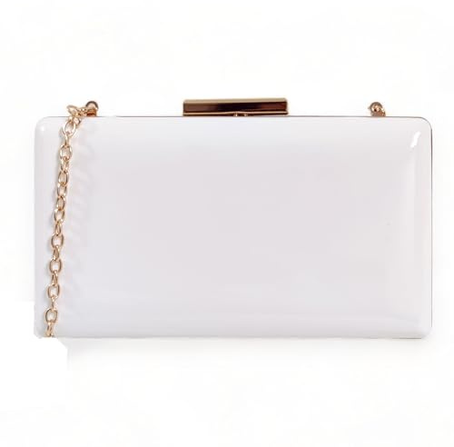 UShopUK Plain Patent Leather Hard Case Bridal Prom Wedding Evening Clutch Party Purse Hand Bag