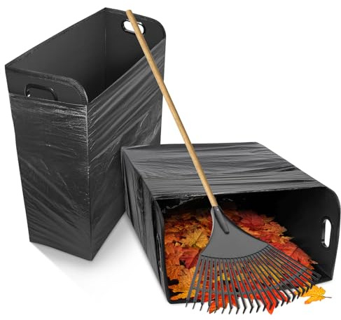 Touri 2 Pcs Lawn Trash Bag Holder, Reuseable Garbage Frame
