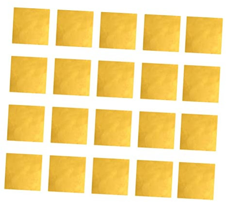 NUOBESTY 150stücke Goldfolienpapier Pro Beutel Kreativer Aufkleber Für Kunsthandwerk Rahmen Wände Und Decken Mit Seidenpapier Umhüllt Für Möbelrestaurierung Und Dekoration