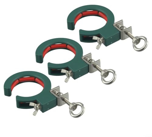BlissfulAbode Bau-Hilfswerkzeug: Brückenrolle, Kabelrinne, Kabelführungsklemme, 25 kg Tragkraft, 3 Stück (dunkelgrün)