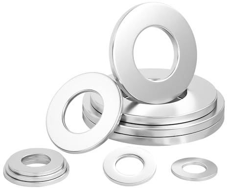 Ctyjia 25 Pezzi Rondelle Piatte in Metallo, Rondelle Larghe M6 x 12mm Spessore 1,5 mm, Dischi di Sicurezza in Acciaio Inox Per Viti Bulloni
