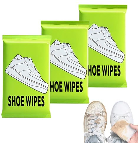 Quick Clean Shoe Wipes, 3 Pack Shoe Cleaner Sneaker Wipes, Portable Dirt Stain Removal Shoes Sneaker Cleaning Wet Wipe, Easy Clean No Water Shoes Care Cleaning Leather Wipess, for Home Travel
