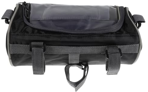 NOLITOY Fahrradtasche Lenkertasche aus 900d Oxford Gewebe mit Reißverschluss Schnelle Montage für Outdoor Cycling und Tägliches Pendeln Am Lenker
