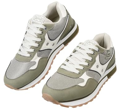 JOMIX Scarpe da Ginnastica Uomo Casual Running Sneakers retrò Leggero Sportive Comode Moda Antiscivolo Camminata Tennis Fitness