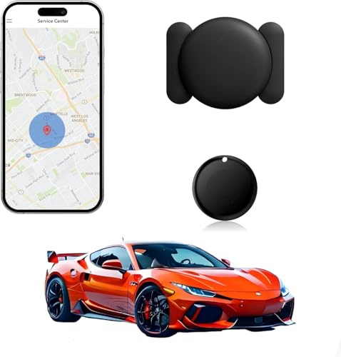 GPS Coche localizador Localizador GPS para Coche Rastreador Magnético (Compatible con Sistemas Android e iOS),Seguimiento en Tiempo Real para Vehículo,Niños,Mascotas,Sin Suscripción/SIM