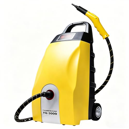 Kommersiell Ångtvätt 3000w, 230°F Professionell Ångtvätt Med 3,5l Stor Tank 6 Tillbehör 20s Snabb Värme Säkerhetslåsdesign För Långvarig Djuprengöring, Kök(Yellow)