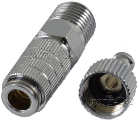 Agora-Tec® Airbrush Quick Disconnector (Schnellkupplung) AT-QD-01, Schnellkupplung zum schnellen wechseln der Airbrushpistolen