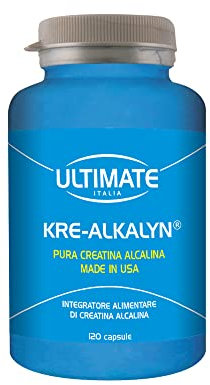 Ultimate Italia - Kre-Alkalyn - Carica i muscoli con la creatina made in USA - 120 capsul, 104 grammo, 1
