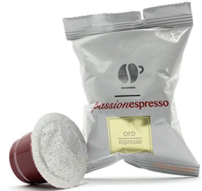 Lollo Caffè Passione Espresso, Miscela Oro- 100 Capsule - Compatibili con le Macchine ad uso domestico Nespresso*