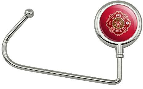 GRAPHICS & MORE Firefighter Fire Rescue Maltese Cross Purse Bag Hanger Holder Hook